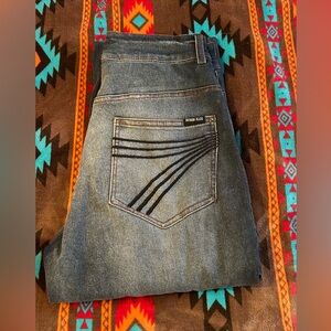 7 For All Mankind Blue Flare Jeans